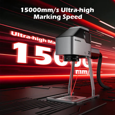 Z6 20W デュアル レーザー マシン彫刻機、高速金属エッチング