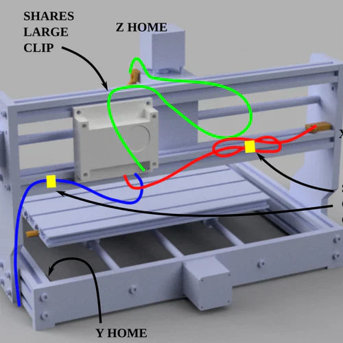 3Dプリントマウントとケーブルクリップ