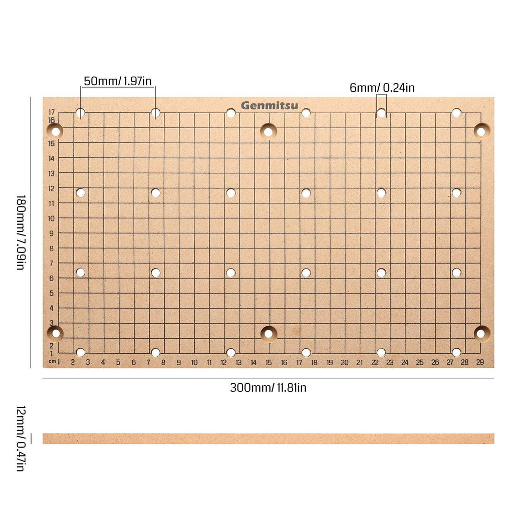 3018 CNC ルーター用 3018 MDF スポイルボード スケール グリッド