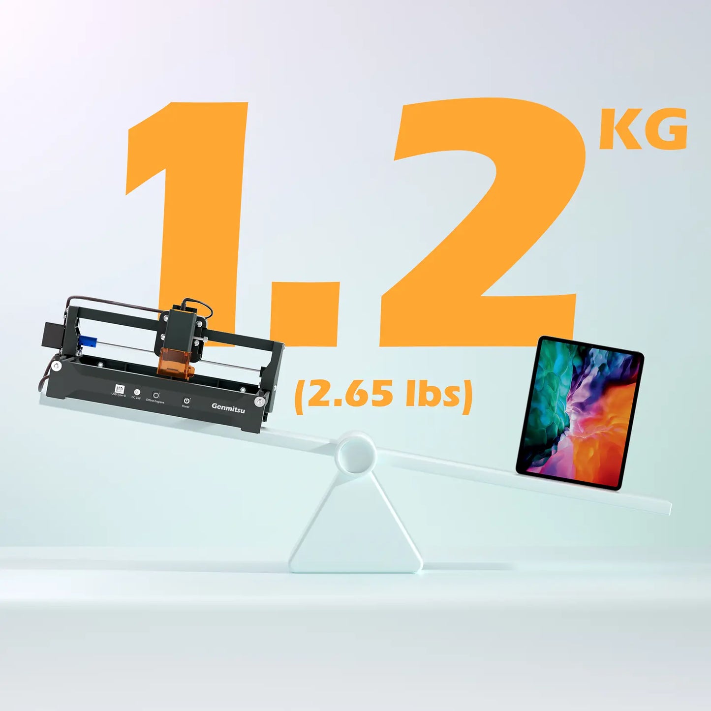 Kortekレーザー彫刻機、2.5W/5W/10W、±0.01mm高精度、IRレーザー対応、ポータブルCNCレーザー切断機