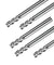 EMC05、1/4" シャンク、エンドミル CNC ルータービット、3 フルート フラットノーズ、5 個