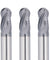 4BNC05、1/4インチシャンク、4フルートボールノーズ、全長3インチ、エンドミルCNCルータービット、TiAlNコーティングステンレススチールメタル、アルミニウム、金属、プラスチック、MDF、木材用、5個