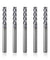 FNC05、1/4" シャンク、エンドミル CNC ルータービット、4 フルート フラットノーズ ミリング、5 個