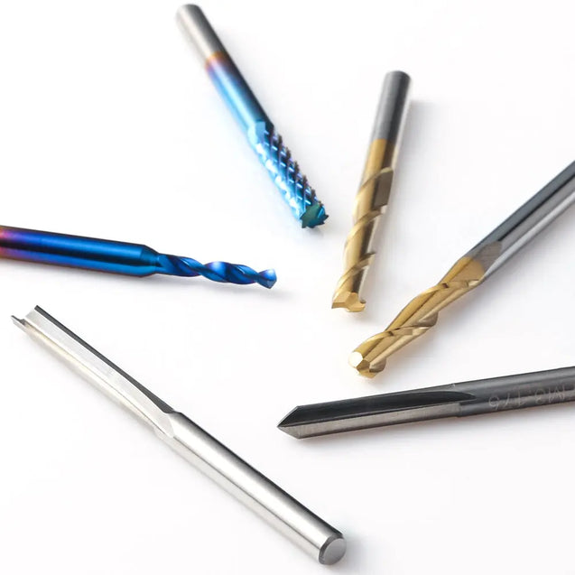 MC50A、1/8インチシャンク、タングステンカーバイドエンドミルルータービット、50個