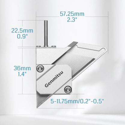 CNCルーター用 ドラッグナイフカッター、1.75mm（1/8インチ）シャンク・ダブルベアリング仕様、ビニール・段ボール・プラスチック・ゴムの精密カット用、替刃10本付属
