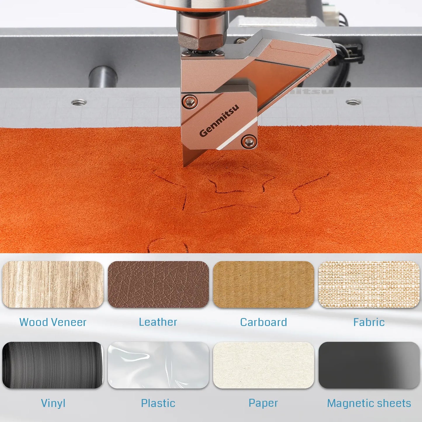 CNCルーター用 ドラッグナイフカッター、1.75mm（1/8インチ）シャンク・ダブルベアリング仕様、ビニール・段ボール・プラスチック・ゴムの精密カット用、替刃10本付属