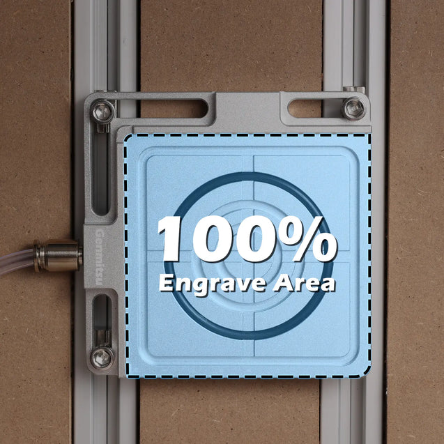 バキュームクランプポッド、アルミCNCホールドダウンキット（木工、金属、アクリル用）高精度CNCルーターアクセサリー、ミリングプロジェクト用、サイズ4.7インチ x 4インチ x 0.6インチ（120 x 102 x 15mm）