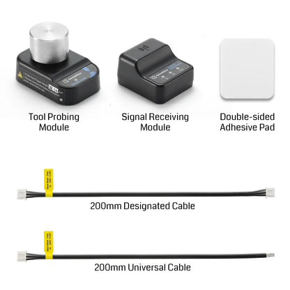 CNCルーター用 ワイヤレスZ軸プローブ ツールセッター、3ピンケーブル付属 DC 5–24V、0.02mm精度、GRBL・Mach3・Genmitsuアプリ対応