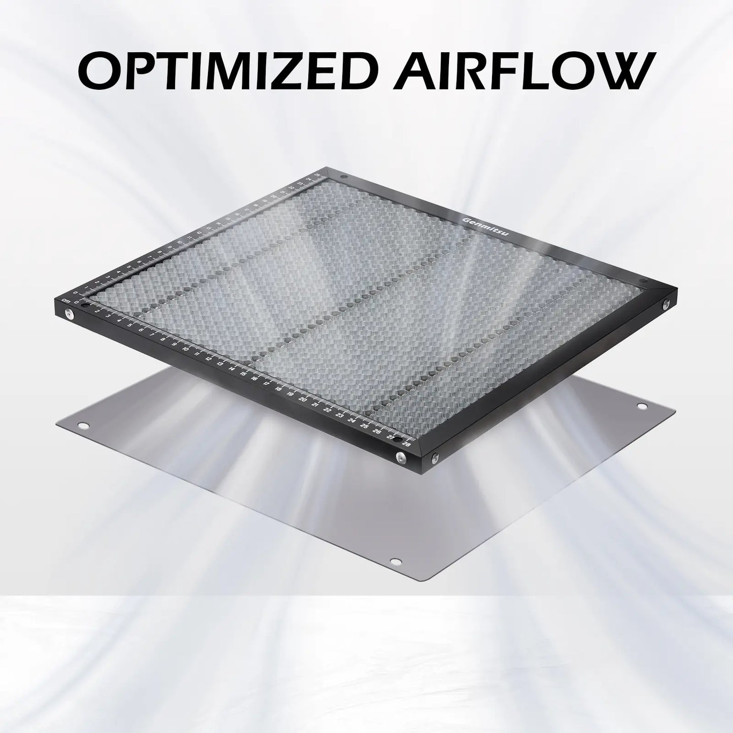 ハニカム作業台 レーザー加工機用 315 x 282 mm (12.4" x 11.1") – Kortek レーザー彫刻機・カッターに最適、迅速な放熱とデスク保護を実現するレーザー彫刻用アクセサリー