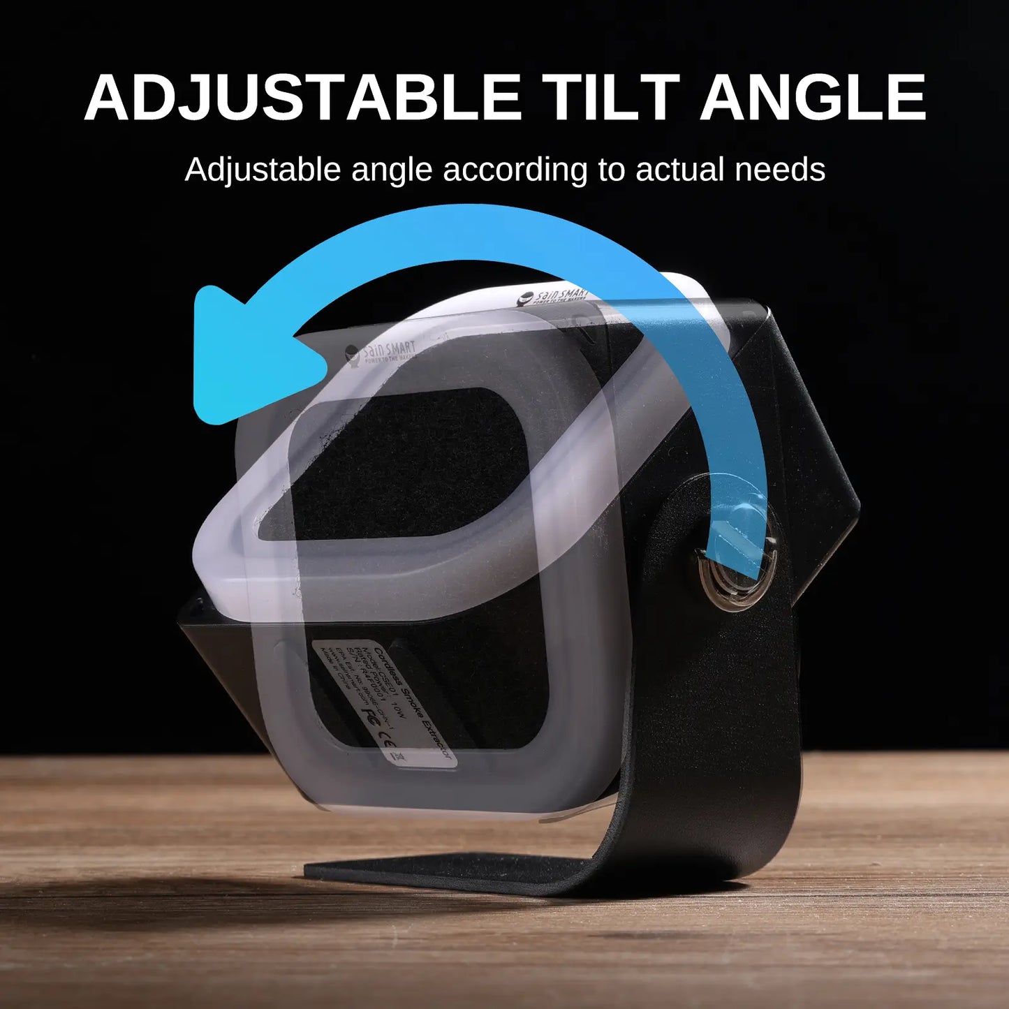 CSE01 ミニはんだ煙抽出器 3段階調整 10000RPM 活性炭フィルター内蔵 Type-C充電式 ポータブル卓上集塵機 はんだ付けおよびDIY修理用