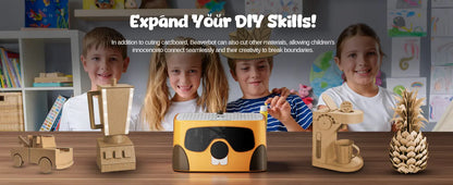 段ボールカッターC1キット、刃のない自動紙切りツール、子供たちのメーカースキルの育成を支援