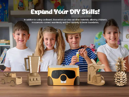段ボールカッターC1キット、刃のない自動紙切りツール、子供たちのメーカースキルの育成を支援