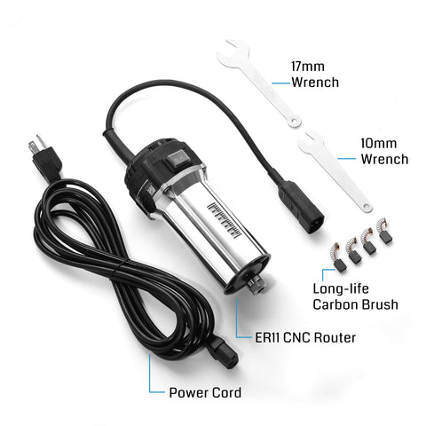 710W CNC スピンドルモータートリマールーター、直径 65mm、6 可変速度 6500-30000RPM