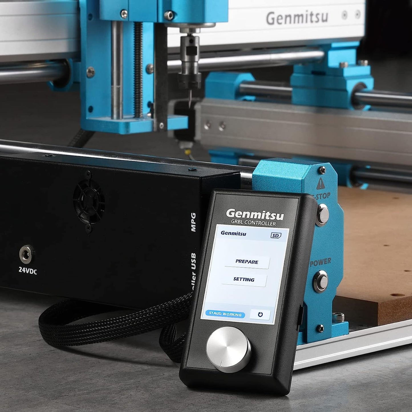 CNC ルーター マシン オフライン制御モジュール、オフラインおよび 4軸制御用のダイヤル設計、Genmitsu 4040-PRO 用