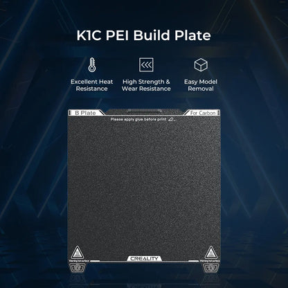 Creality K1C ビルドプレート 235 x 235mm テクスチャード PEI シート 磁気フレキシブル スプリング スチール (磁気ベースなし)