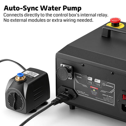 CNCスピンドルモーターキット 1.5KW/2.2KW 水冷スピンドルモーター 24000RPM ER11コレット 事前配線済みVFDインバーターボックス＆ポンプ付き - CNCルーターマシン彫刻用 4ベアリング高精度モーター
