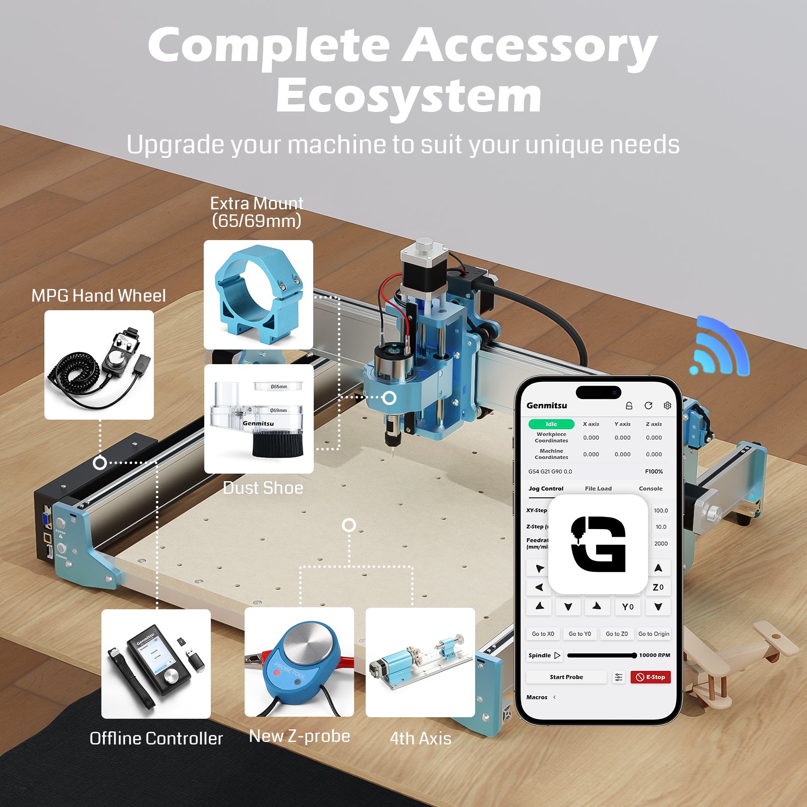 Japanese Cnc Router File Genmitsu CNCルーター 4040 Reno 木工用デスクトップ - SainSmart Japan