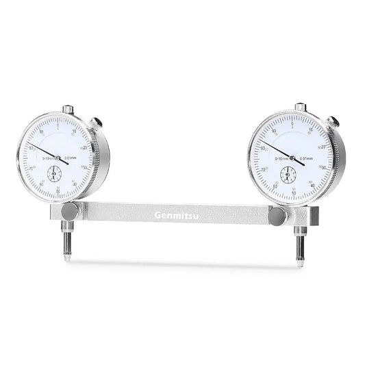 タイトル: CNC用トラミングツール | プロ仕様キャリブレーションシステム（1/2", 1/4", 1/8" シャンク、0.001mm精度インジケーター搭載）、スクエアリング、レベリング、マシン校正に最適