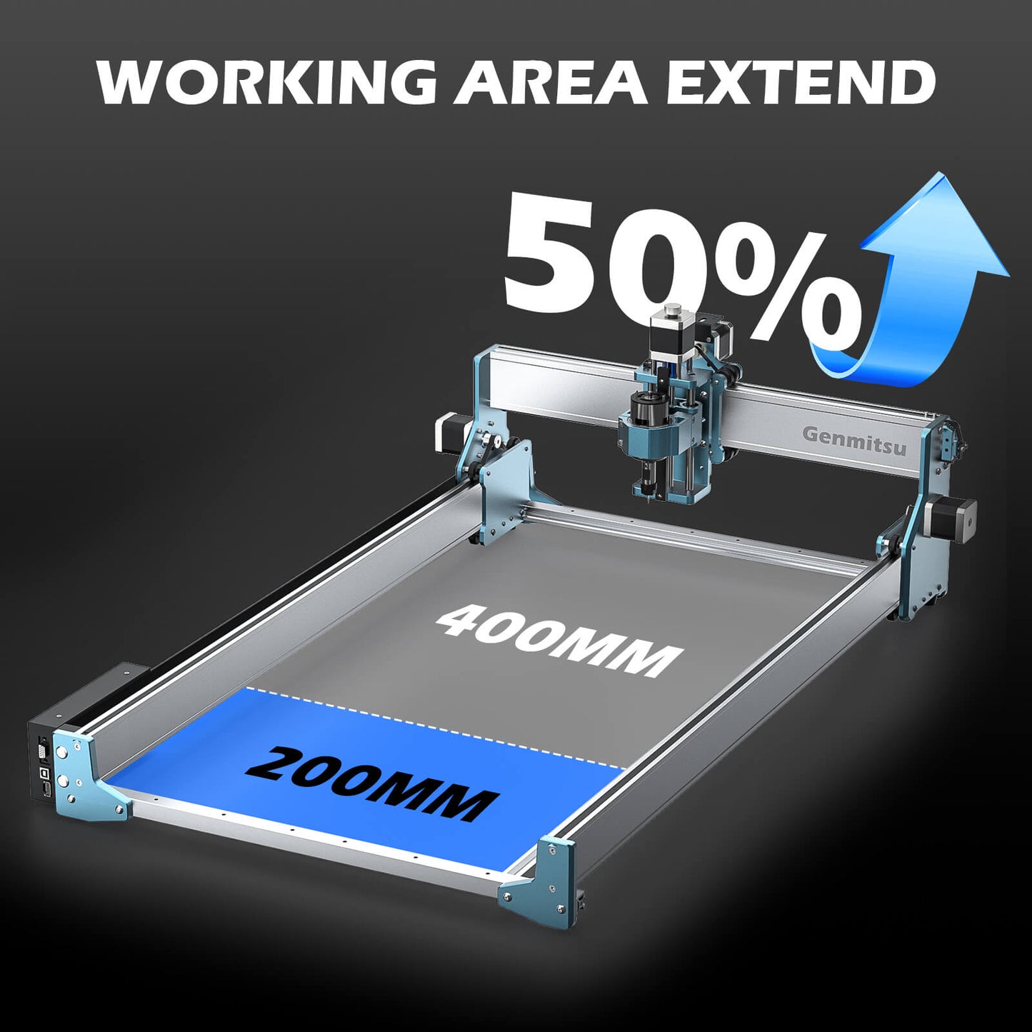 CNC 4040 RENO 用 Y 軸延長キット、Y 軸延長 800mm、4040 から 4080/6080 へのアップグレード