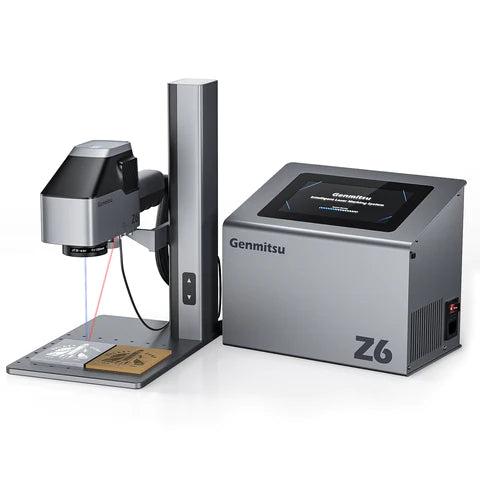 Z6 20W デュアル レーザー マシン彫刻機、高速金属エッチング
