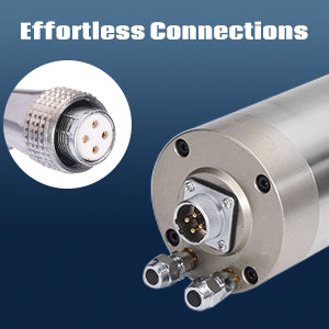 1.5KW-2.2KW 水冷スピンドルモーターキット、VFD およびウォーター