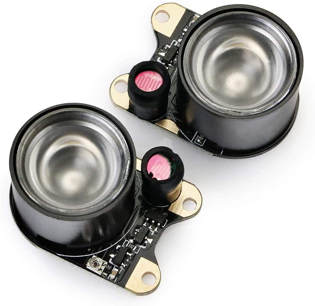 [discontinued] SainSmart 2個 赤外線LEDライトボードモジュール 調節可能な抵抗器付き Raspberry Pi と NVIDIA Jetson Nano ナイトビジョン カメラモジュールに適用