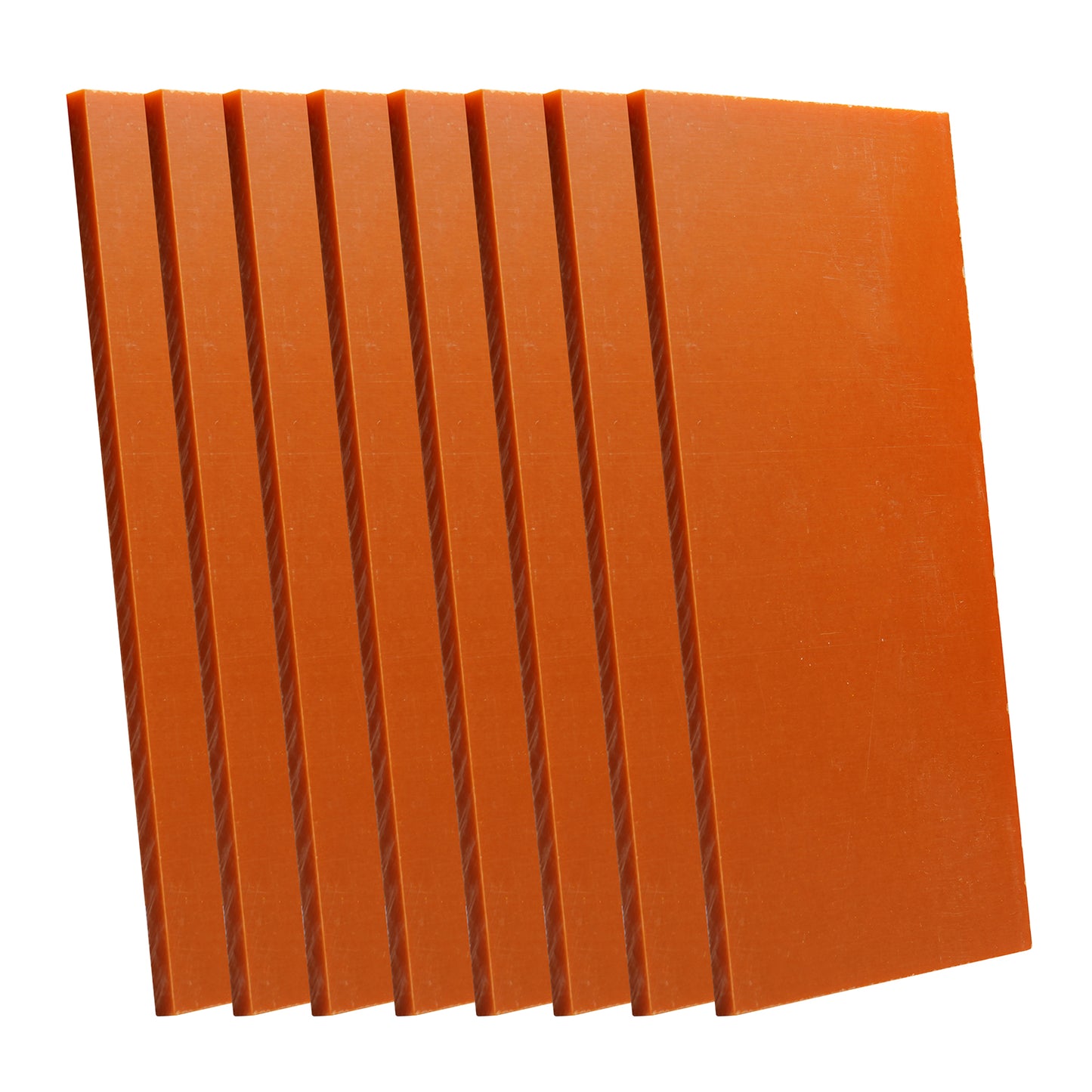 [discontinued] Genmitsu CNC材料 ベークライト板 フェノールシート 赤橙色 8ピース 175 x 100 x 5mm CNC彫り、 エンドミル、切断、DIYクラフトなどに適用されます