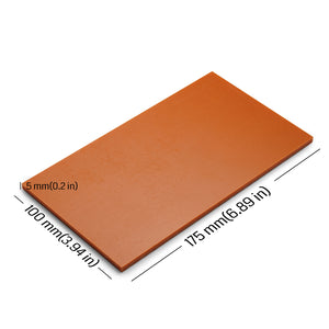 Genmitsu CNC材料 ベークライト板 フェノールシート 赤橙色 8ピース 175 x 100 x 5mm CNC彫り、 エンドミル、切断、DIYクラフトなどに適用されます