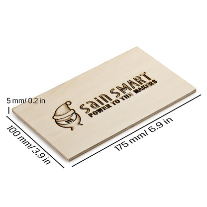 [discontinued] Genmitsu CNC材料 プレミアムポプラ合板 8ピース 175 x 100 x 5mm CNC彫り、 エンドミル、切断、DIYクラフトなどに適用されます