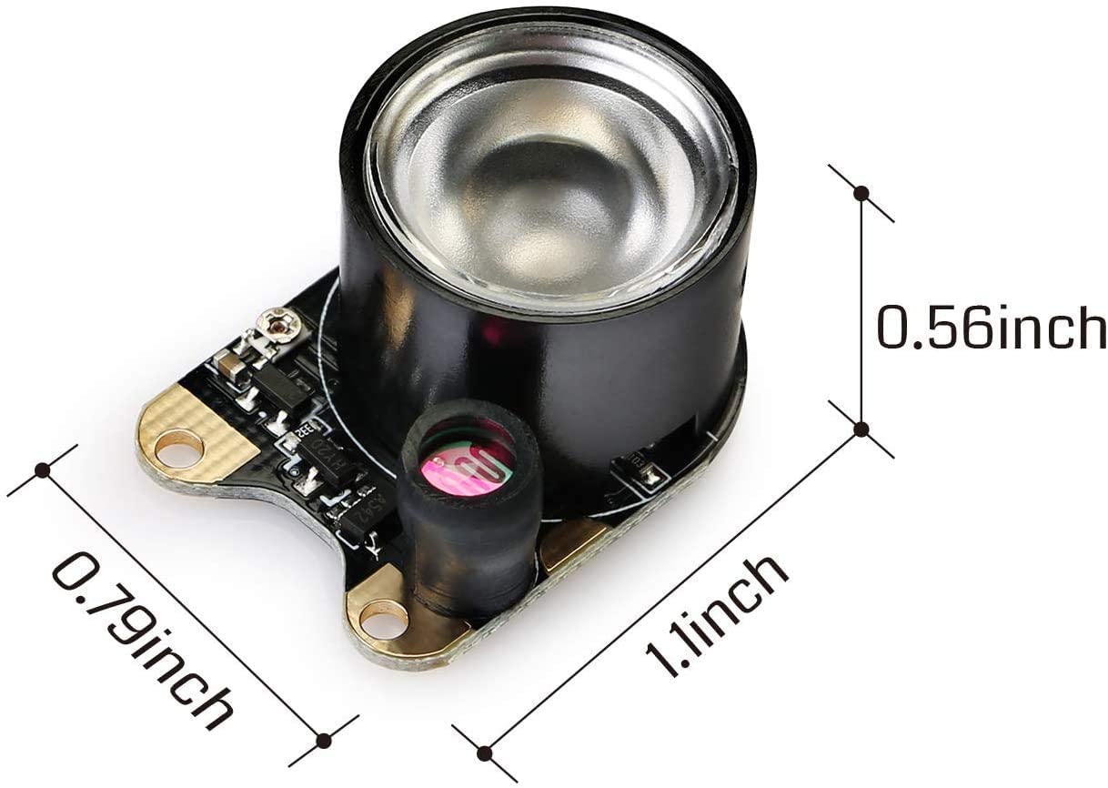 [discontinued] SainSmart 2個 赤外線LEDライトボードモジュール 調節可能な抵抗器付き Raspberry Pi と NVIDIA Jetson Nano ナイトビジョン カメラモジュールに適用