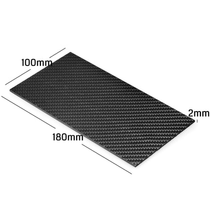 [discontinued] Genmitsu CNC材料 3K カーボンファイバープレート 炭素繊維板 黒色 2ピース 180 x 100 x 2 mm CNC彫り、 エンドミル、切断、DIYクラフトなどに適用されます