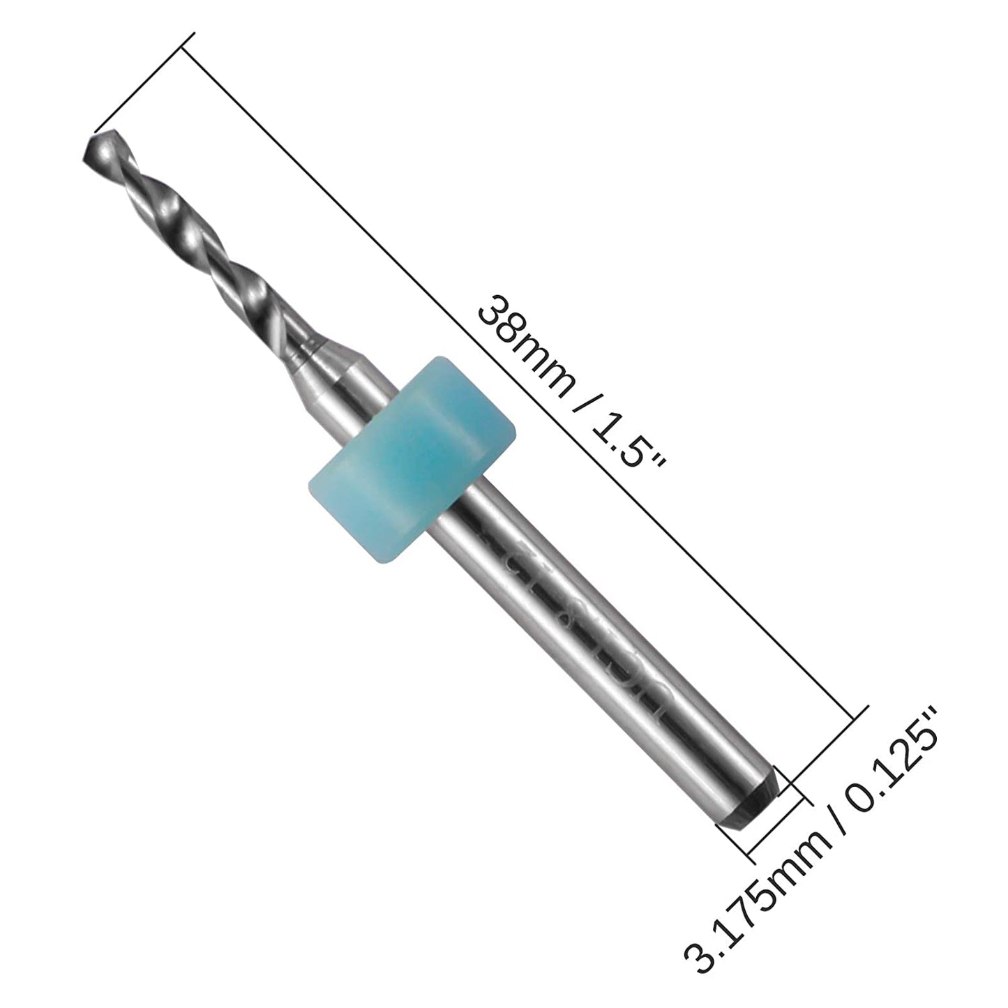 Genmitsu 極細 マイクロドリルビット 0.1mm-3.0mm刃経 3.175mm軸、PD30A