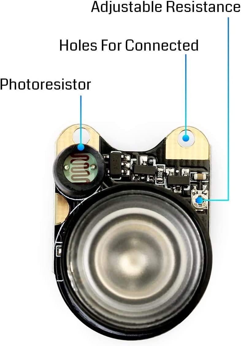 [discontinued] SainSmart 2個 赤外線LEDライトボードモジュール 調節可能な抵抗器付き Raspberry Pi と NVIDIA Jetson Nano ナイトビジョン カメラモジュールに適用