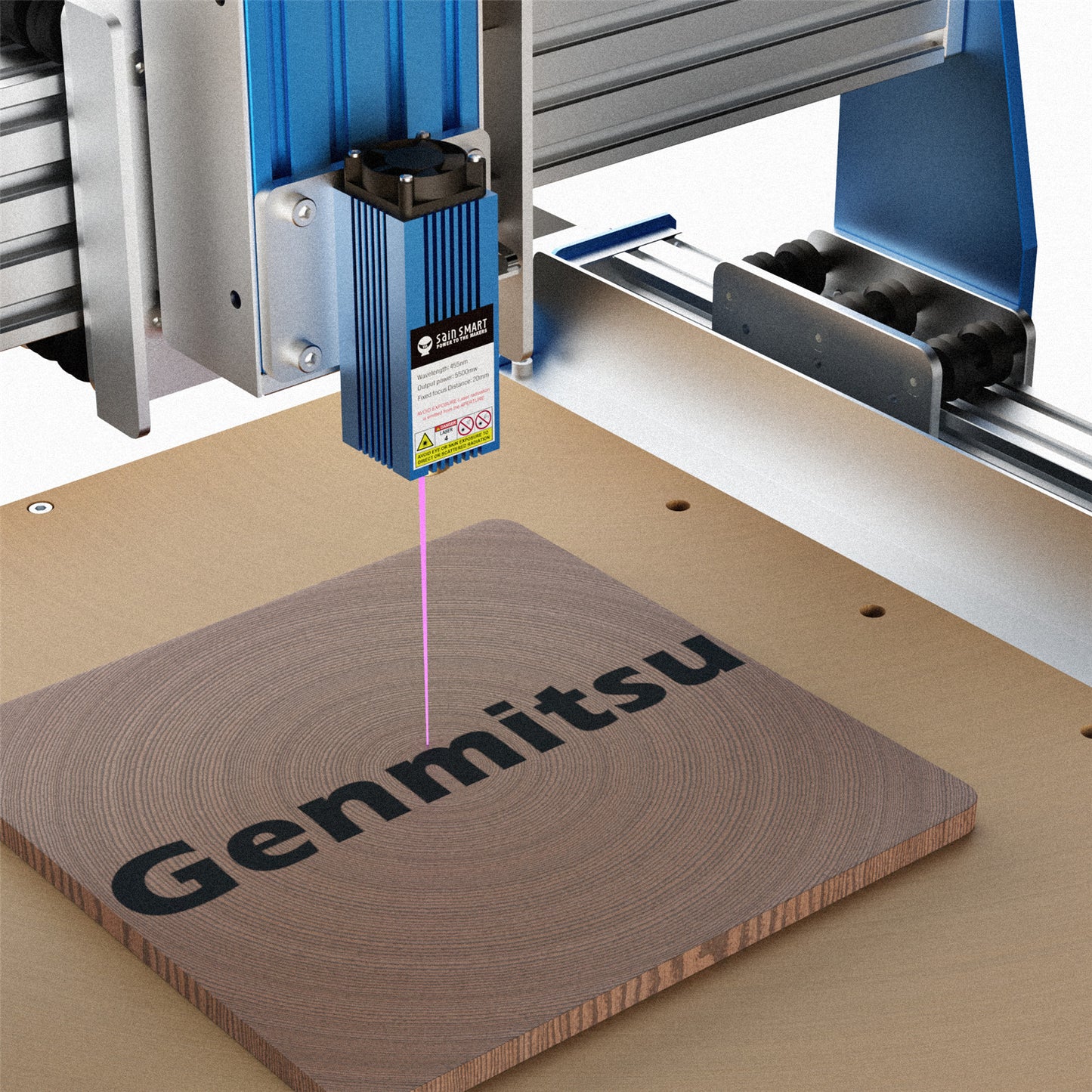 Genmitsu 固定焦点 レーザー・モジュール・キット Genmitsu ProverXL 4030 & 3018-Pro CNC ルーター・マシン用