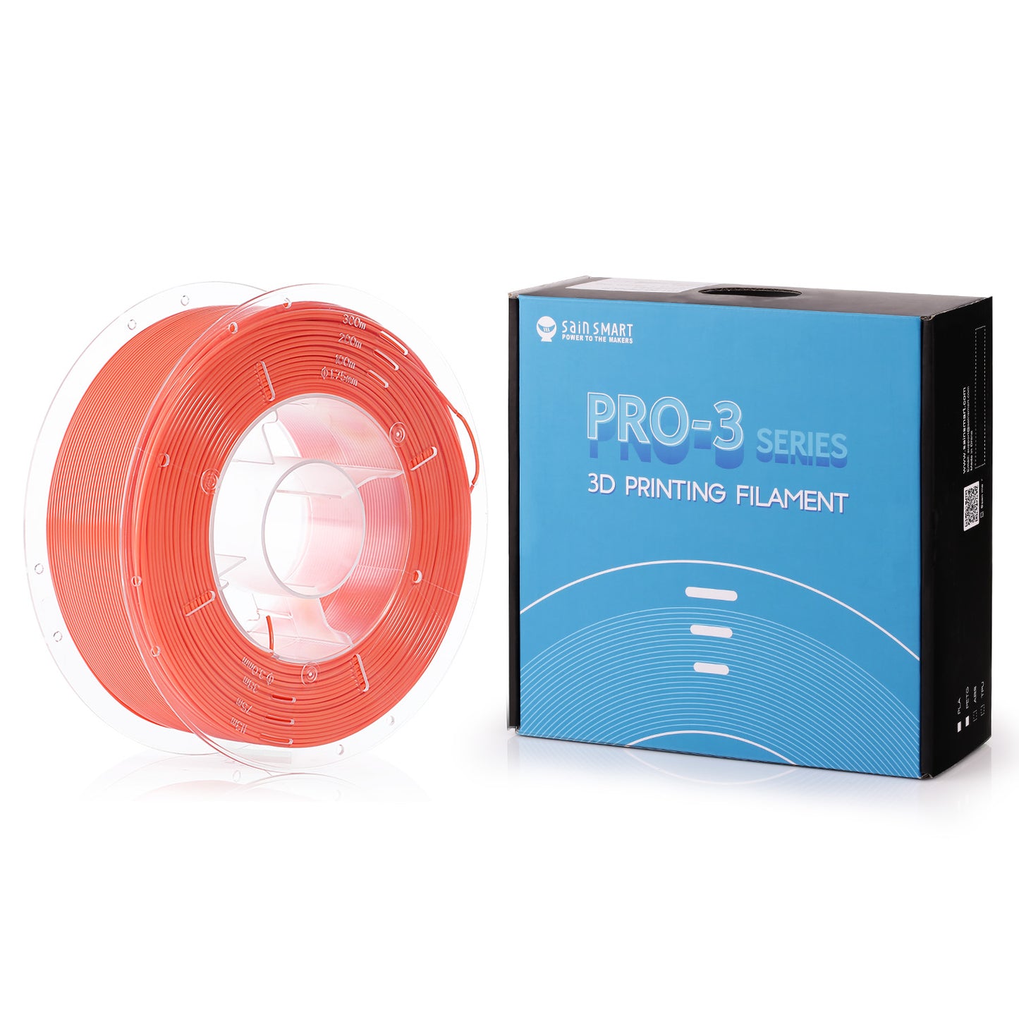 SainSmart PRO-3シリーズPETGフィラメント1.75mm 1kg / 2.2lb、コーラル-08