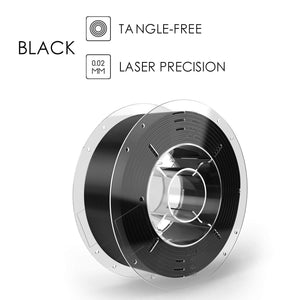 黒色 PRO-3シリーズPETGフィラメント1.75mm 1kg / 2.2lb