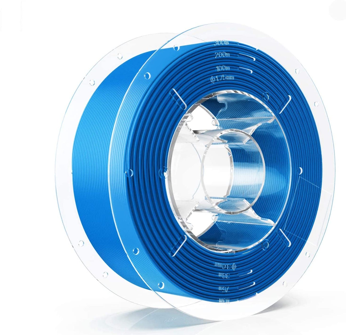 [discontinued] SainSmart シルク PLA フィラメント、PRO-3 糸絡み防止 1.75mm 3D プリンター フィラメント、寸法精度+/- 0.02mm、 1KG/2.2 LBS スプール、シルク ブルー (ブルー)