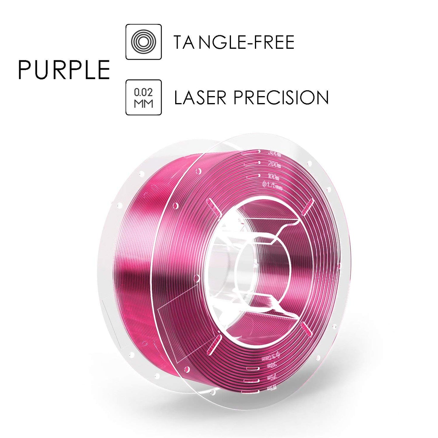 [discontinued] 紫色、サインスマート（SainSmart）、PRO-3シリーズPETGフィラメント1.75mm 1kg / 2.2lb