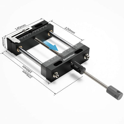 Genmitsu アルミ 万力 CNCフライス盤用 バイス、CNC ルーター3018-PRO/PROVer/PROVer Mach 3/MX3/PROVER XL 4030に適し