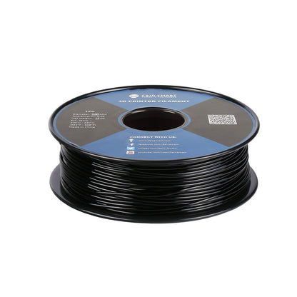 [discontinued] 黒色、柔軟な3mm TPUフィラメント1kg / 2.2lbs