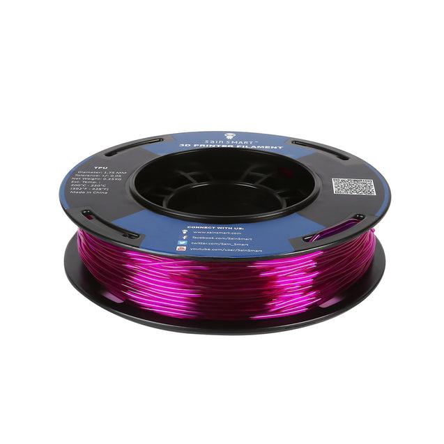 紫色、柔軟なTPUフィラメント、小さなスプール1.75mm 250g / 0.55lb-02