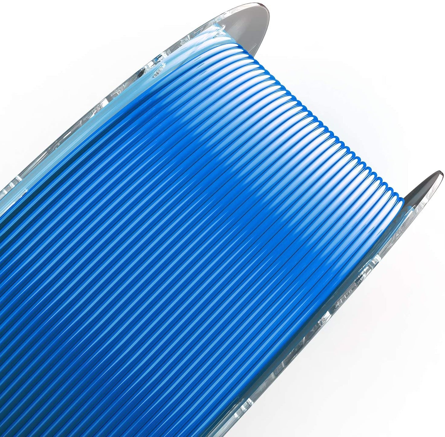 [discontinued] SainSmart シルク PLA フィラメント、PRO-3 糸絡み防止 1.75mm 3D プリンター フィラメント、寸法精度+/- 0.02mm、 1KG/2.2 LBS スプール、シルク ブルー (ブルー)
