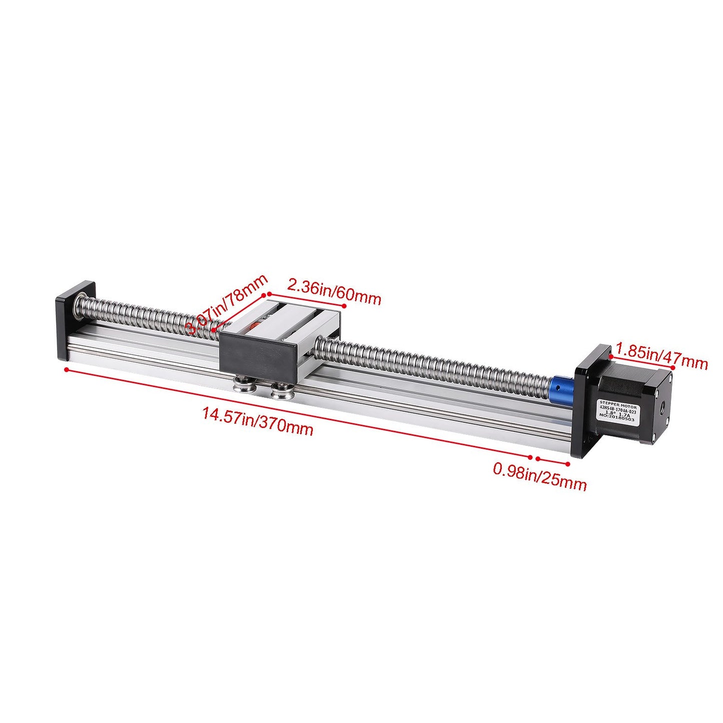 300mm travel length linear rail guide Sfu1605