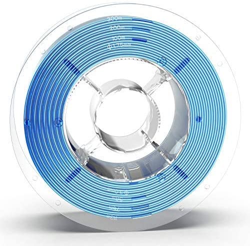 [discontinued] SainSmart シルク PLA フィラメント、PRO-3 糸絡み防止 1.75mm 3D プリンター フィラメント、寸法精度+/- 0.02mm、 1KG/2.2 LBS スプール、シルク ブルー (ブルー)