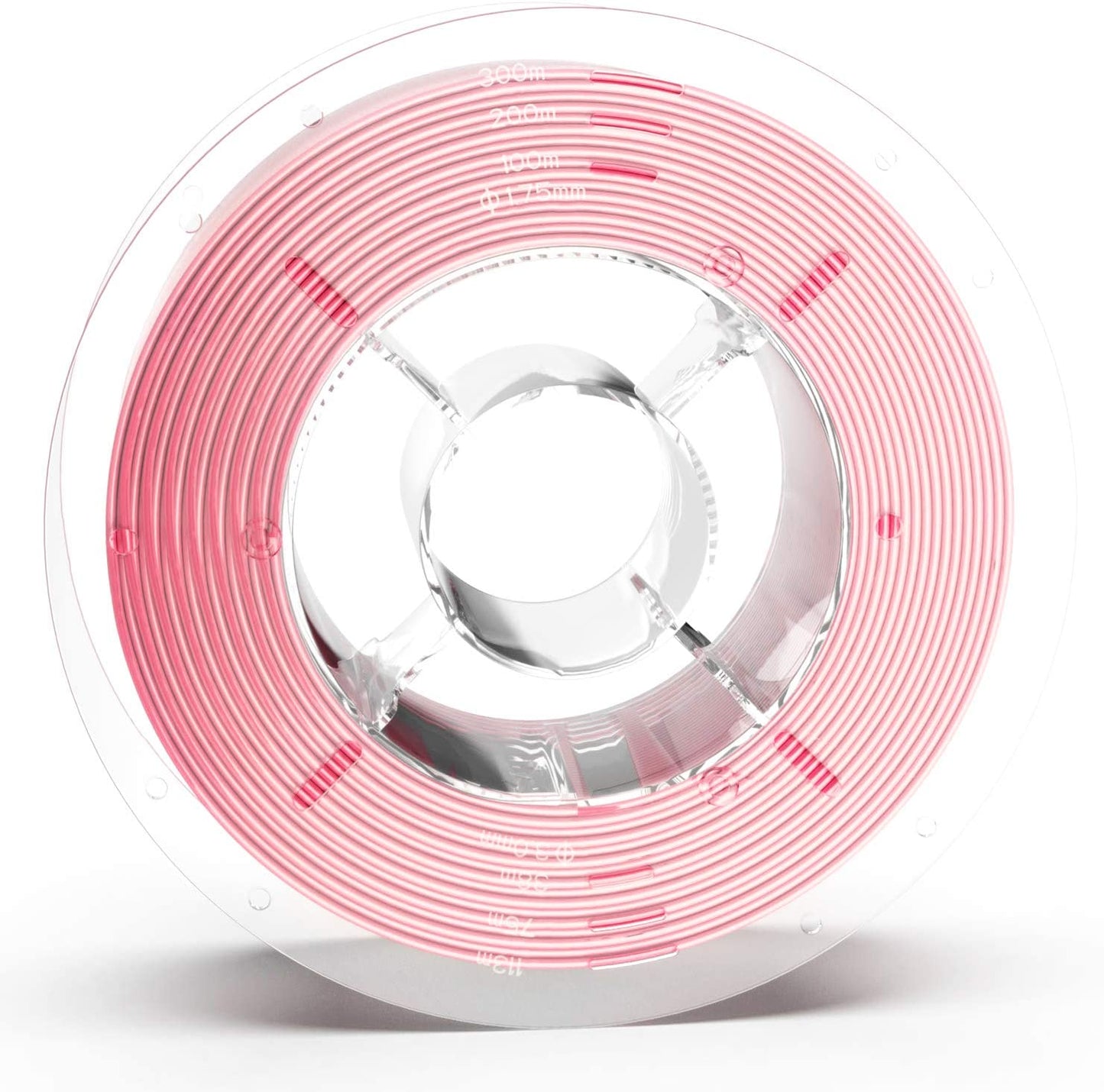 [discontinued] SainSmart シルク PLA フィラメント、PRO-3 糸絡み防止 1.75mm 3D プリンター フィラメント、寸法精度+/- 0.02mm、 1KG/2.2 LBS スプール、シルク ブルー (ピンク)