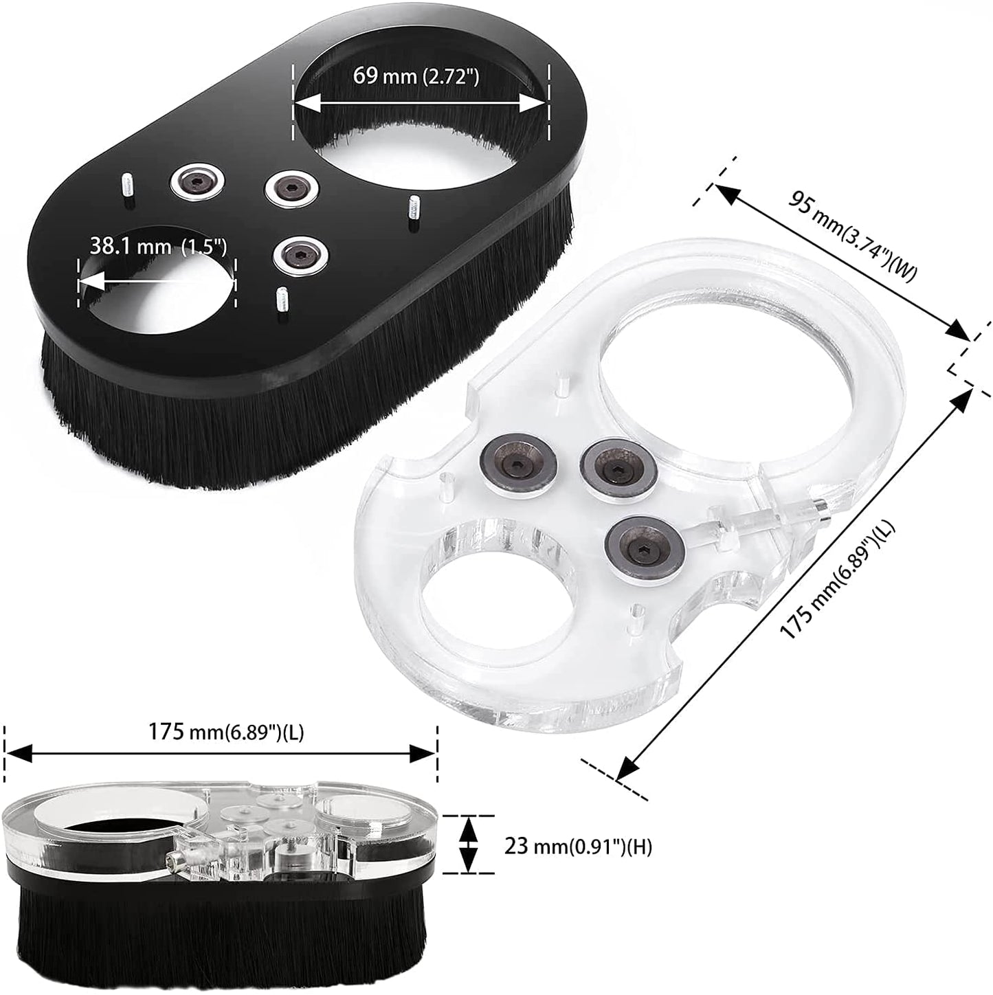 [discontinued] Genmitsu CNC ダストシュー 69mmスピンドル・アクリルカバー・クリーナー