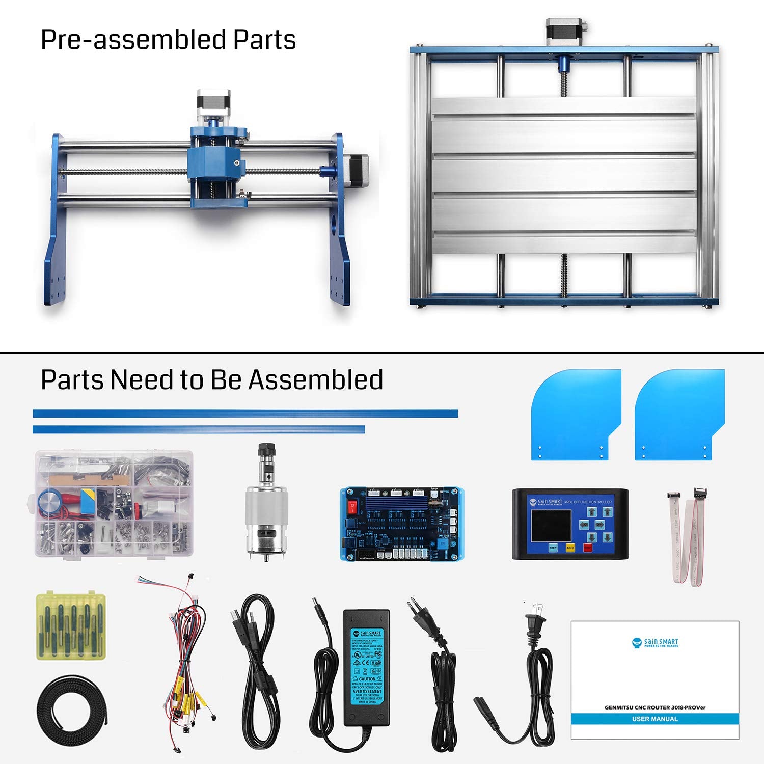 Discontinued] SainSmart Genmitsu CNCルーター3018-PROVerキット