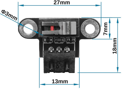 Genmitsu 6PCS マイクロ リミット スイッチ 1M 3 Pin ケーブル付き 3018-PROVer用