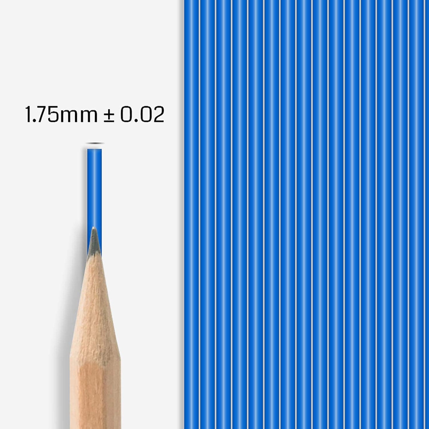 [discontinued] SainSmart シルク PLA フィラメント、PRO-3 糸絡み防止 1.75mm 3D プリンター フィラメント、寸法精度+/- 0.02mm、 1KG/2.2 LBS スプール、シルク ブルー (ブルー)