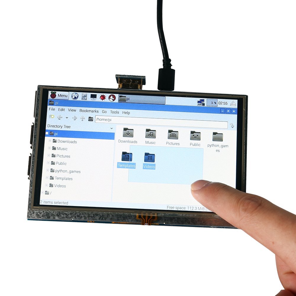 5インチ800x480 HDMI LCDタッチ•ディスプレイ、ラズベリー•パイ用-04